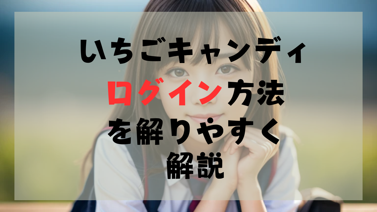 いちごキャンディへのログイン方法